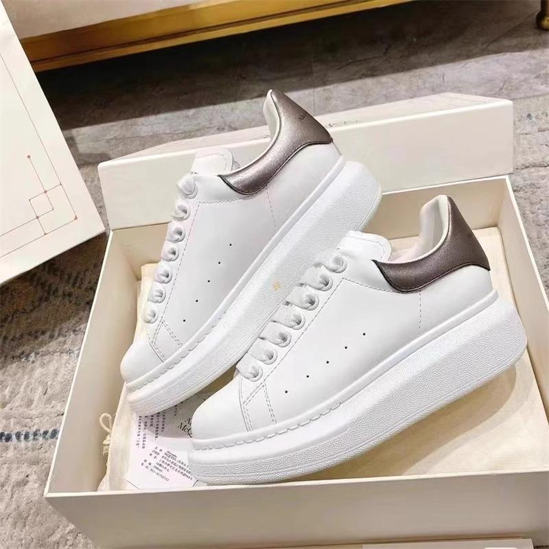 McQueen little white shoes women's shoes 2025 autumn and winter new men's shoes inner heightening thick baseplate shoes casual versatile sports shoes