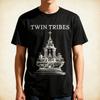 Twin Tribes Schwarzes Baumwollhemd Volle Größe S-5XL Unisex