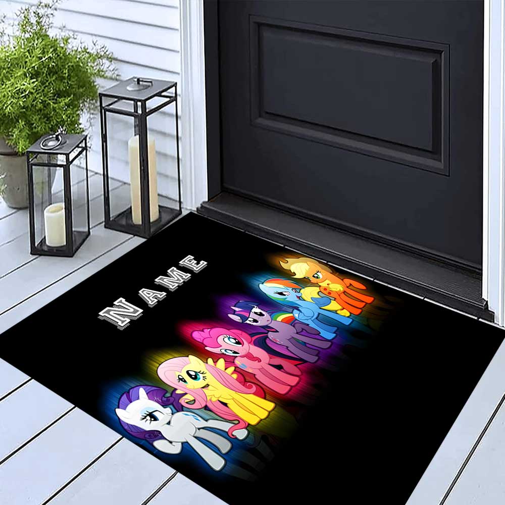 Little Pony (20) Customize your name rug, office chair cushion, home bedroom living room gift.