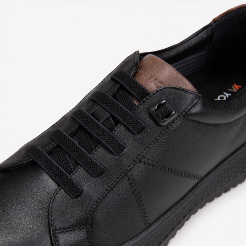 Young Age By ESquire Men S Cowhide Rolling SneakerS Black