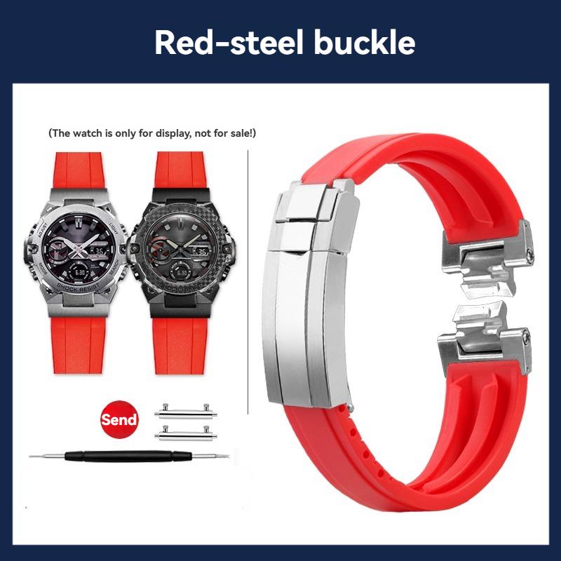 GST-B400 Modified Silicone strap For Casio G-SHOCK 5657 GST-B400D-1A GST-B400CD-1A3 Rubber Watch band Men's Bracelet Wristband