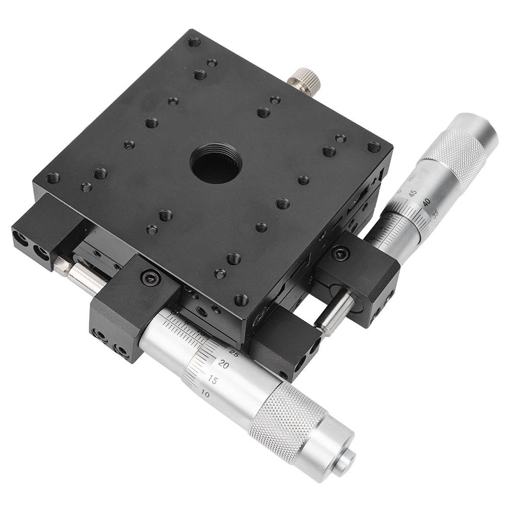 XY Micrometer Manual FinE Tuning Cross Roller Precision Linear Stages 80*80*40mm