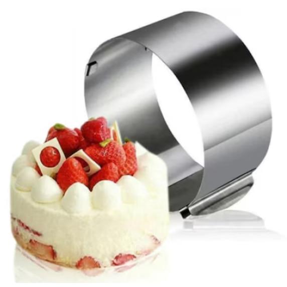 Adjustable Cake Cooling Rack Baking Decorating Rotating 2 Handles 16-30cm Adjustable 15cm Height TopBazar