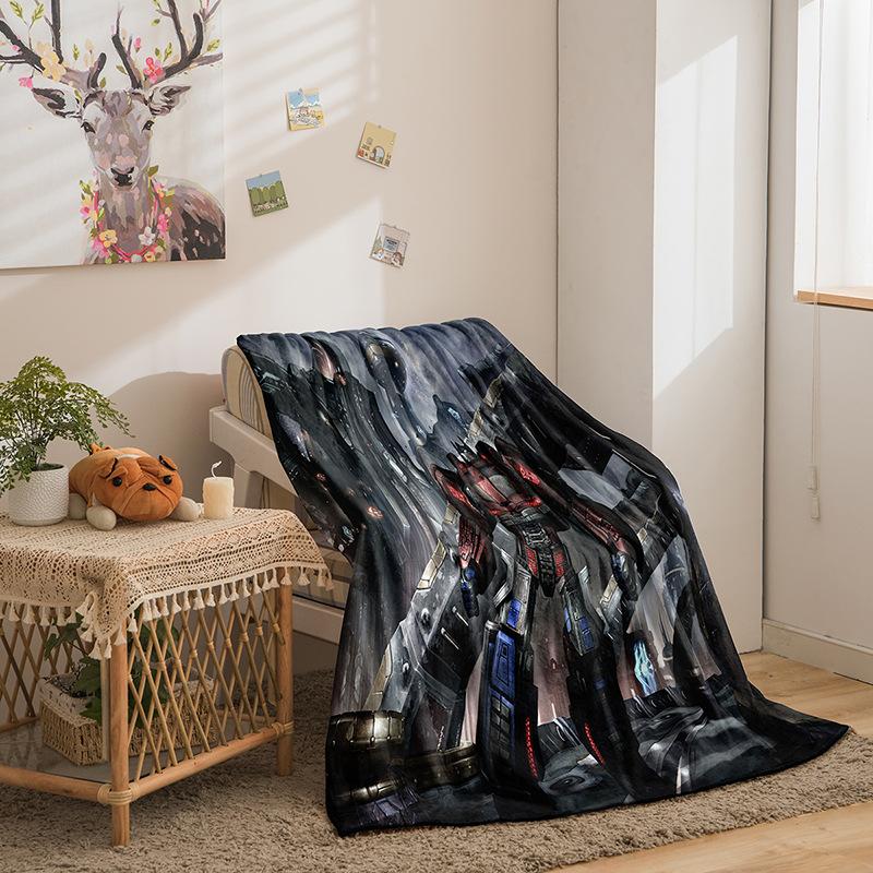 Cartoon Transformers Series Double-Sided Flannel 2D Digital Printing Blanket Blanket