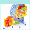 Kids Wooden Roller Ferris Wheel Toy With Multicolor Track And Block Set For Gift