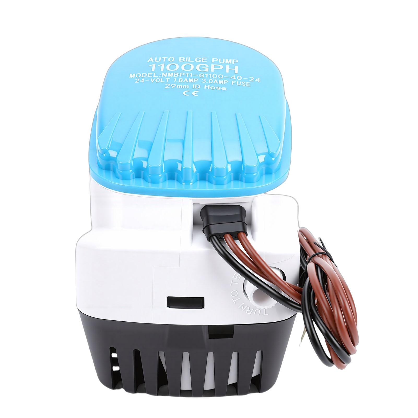 

Marine Bilge Pump 24V 1100GPH Automatic Submersible Boat Bilge Water Pump with Float Switch 1 1 8in Outlet for Yacht