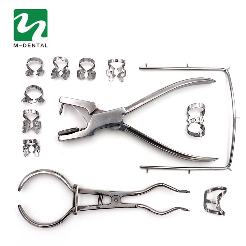 1 Set Dental Material Rubber Dam Perforator Puncher Teeth Care Pliers Dentist Lab Device Instrument Equipment For Dental Lab FEFF