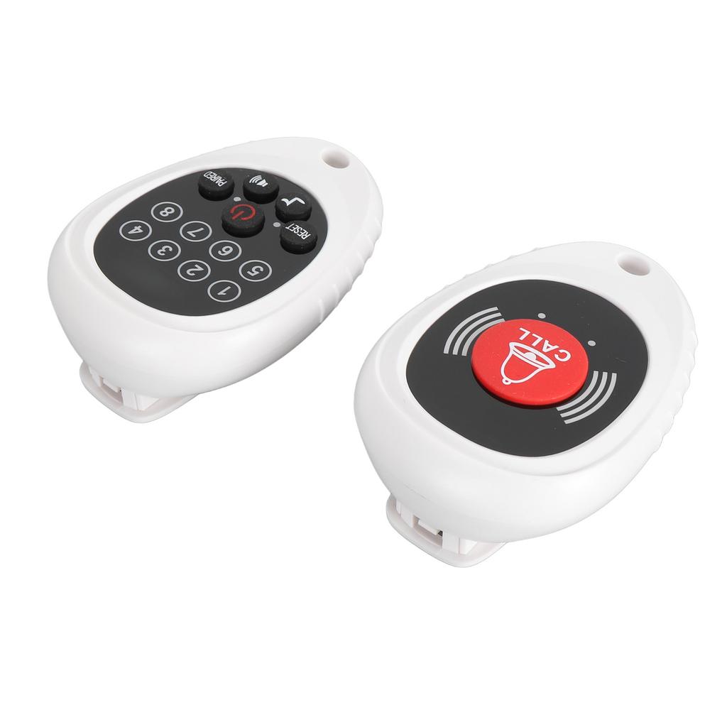 Wireless Button Pager Caregiver Call Professional Rechargeable 32808ft Long Range Nurse Call