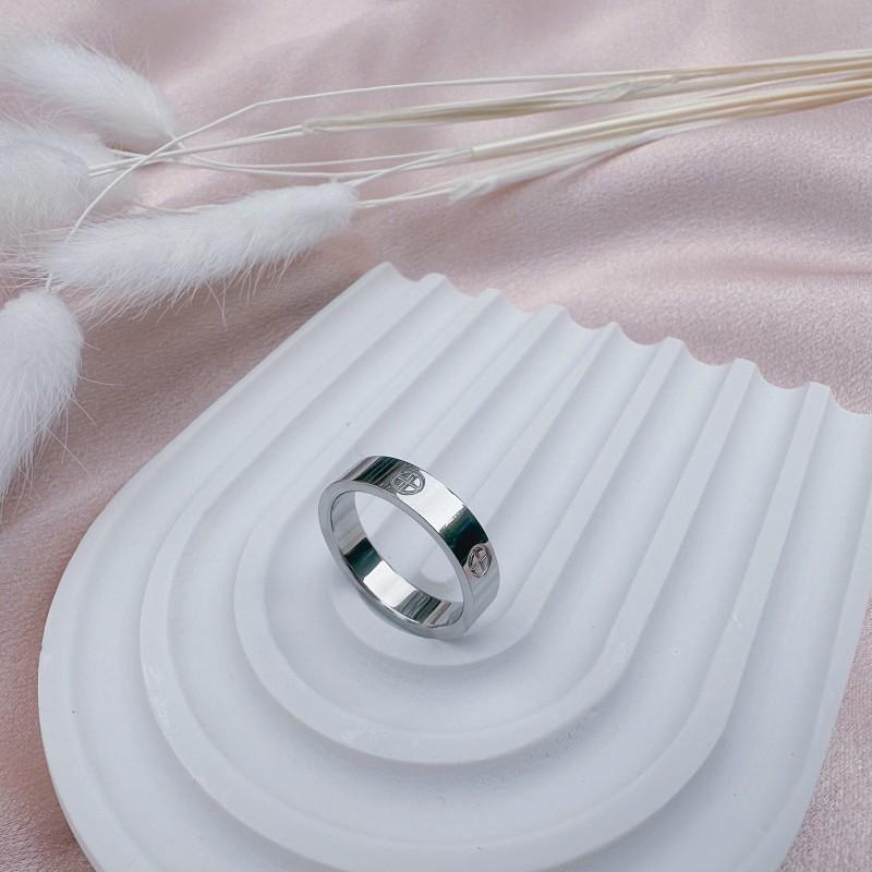 Trend Luxury Cross Stainless Steel Zircon Ring With Stone For Woman Girl For Men Couple Finger Wedding Ring bague femme