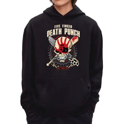 Zimowa Unisexowa Odzież Uliczna 5FDP Five Finger Death Punch Bluzy Z Kapturem Zespół Heavy Mental Style Bluzy Casual Męskie Damskie Sudaderas Top