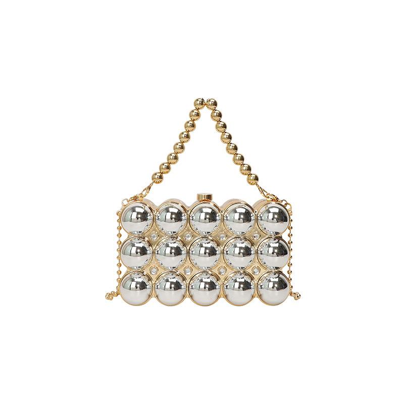 Acrylic egg box bag, European and American candy color dinner bag  new little fresh girl versatile chain bag