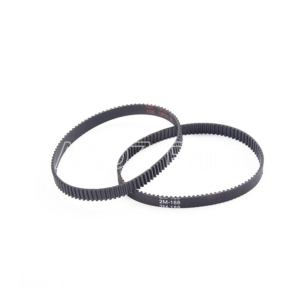 2GT Synchronous Rubber Belt for 3D Printer, 6mm Wide, Circumference 144-190mm
