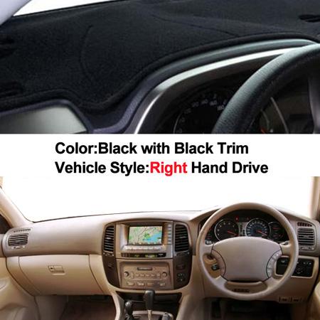 Car Dashboard Cover For Toyota Land Cruiser LC100 2002 2003 2004 2005 2006 2007 DashBoard Dash Mat Pad Carpet Cover Sun Shade