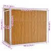 Vidaxl Garden Shed, Wall-Mounted, Brown, 118X194X178 Cm