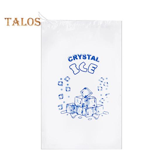 

50 шт. мешок для льда с прозрачным принтом, полиэтиленовый материал, удобный многоразовый прозрачный держатель для кубиков льда, товары для дома чистый