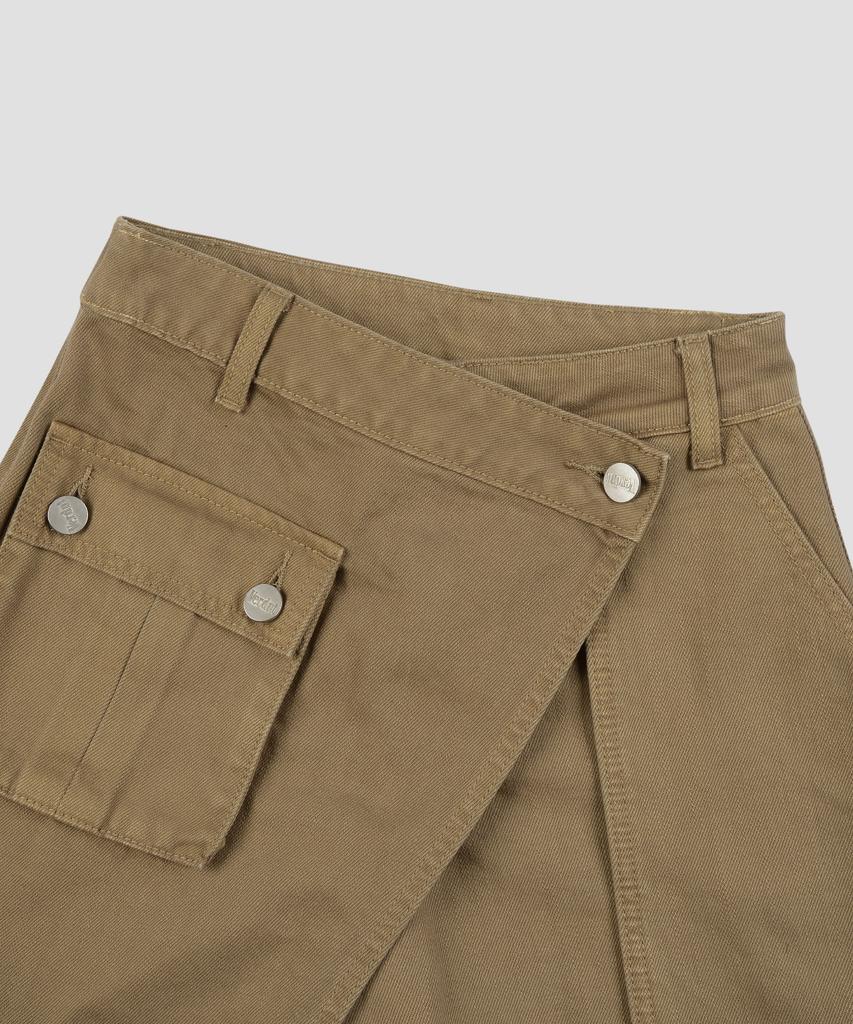 Beodeonteu Garment Dyed Multi-Pocket Layered Shorts [Beige]