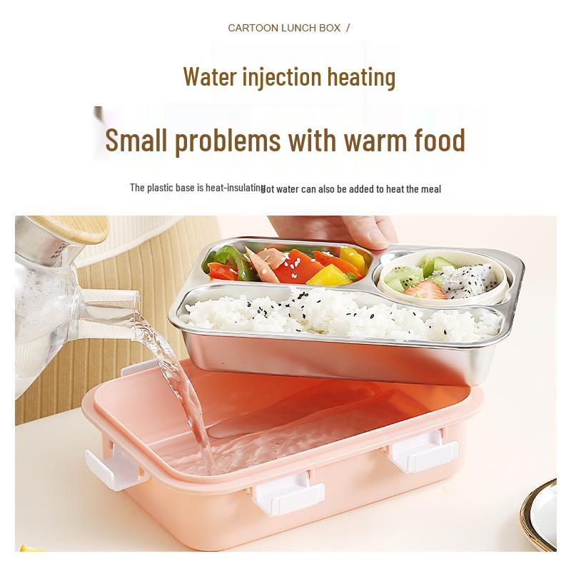 304 Stainless Steel Insulated Bento Lunch Box for Children - Food Grade, Single Compartment