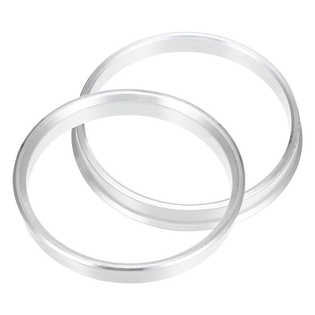 uxcell Hub Centric Ring Aluminum Alloy Car Hub Center Ring Wheel Replacement Boressor Spacer Silver Tone 4pcs 72.6mm-66.9mm