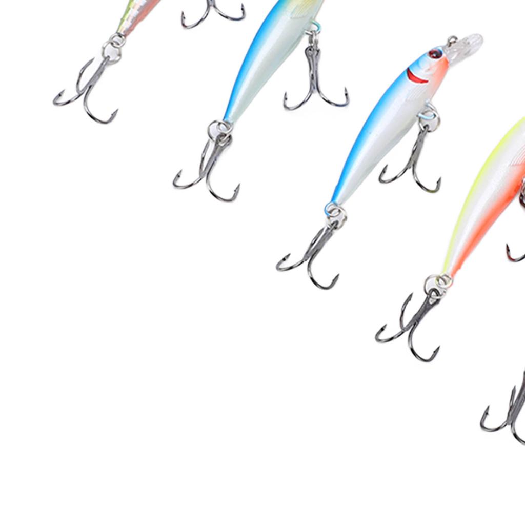 8PCS Minnow Fishing Lure 5cm/3g Artificial Sinking Long Throw Hard Bait Wobbler Jig Bait