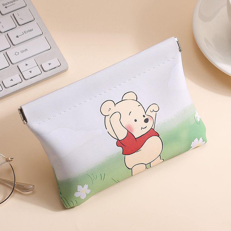 Mini-Kosmetik- und Essentials-Tasche im Cartoon-Stil - Tragbare Lippenstift-, Kopfhörer- und Kabeltasche für Damen mit Automatikverschluss