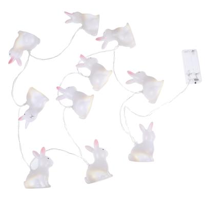 1 Set Cartoon Easter Light Decor Party Rabbit String Lights Decorative Lamps