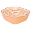 Zhishi Double-Layer Color-Block Kitchen Colander Set