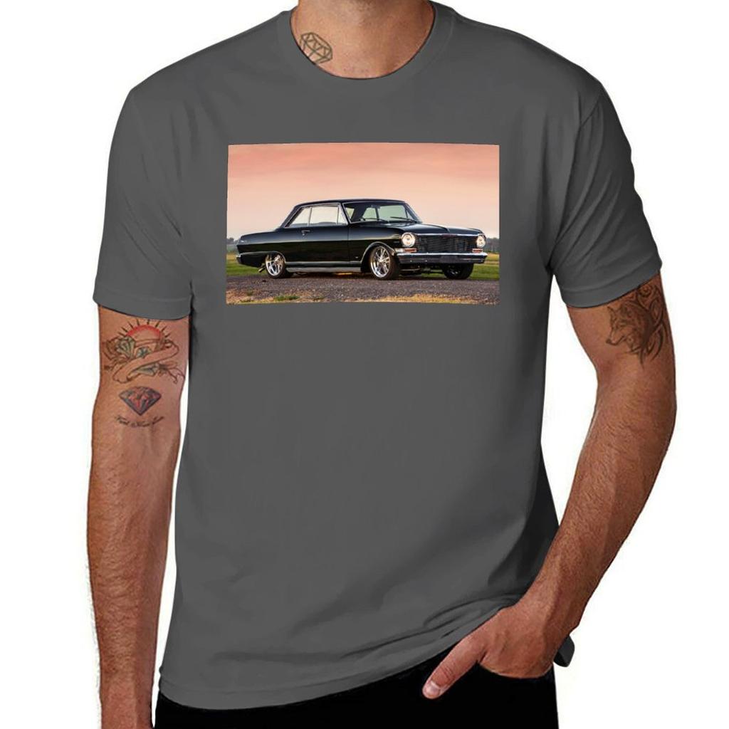 James Gatt's 1964 Chevy Nova T-shirt T Shirt Man Designer Man T Shirts High Quality Luxury Brand Anime T Shirts For Man T-shirt