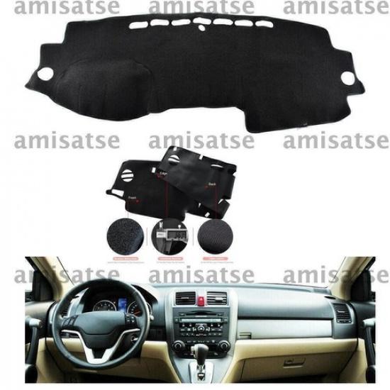 1pc Black Dashmat Dashboard Mat Cover Anti-Sun For Honda CRV CR-V 2007 - 2011