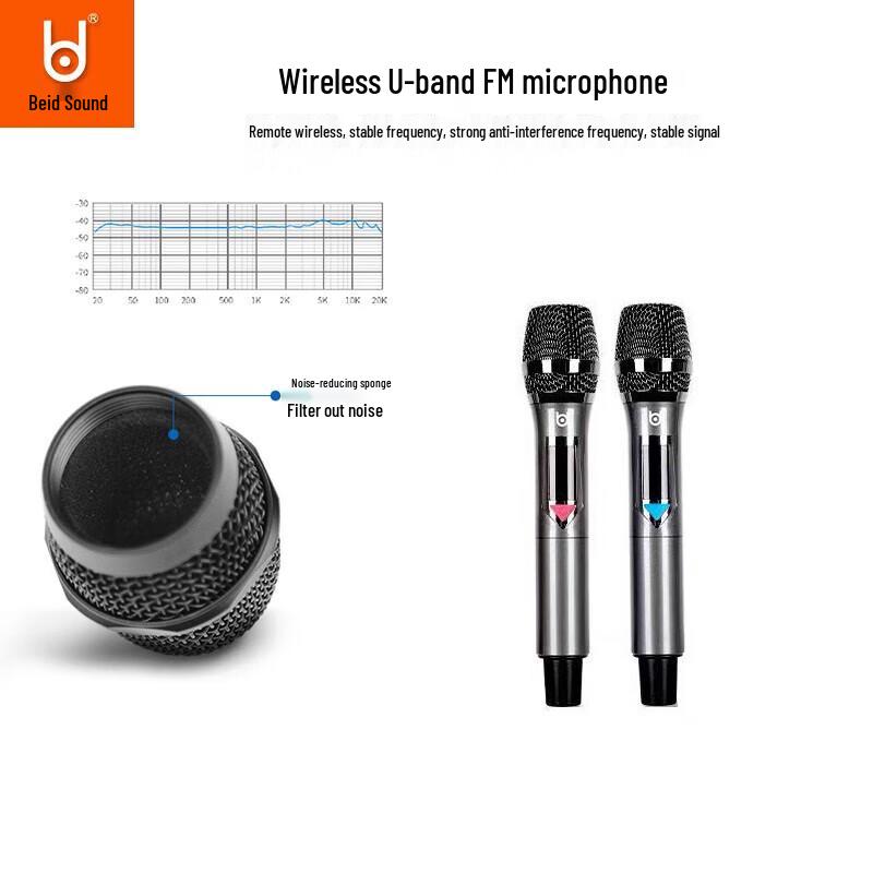 Bedee BD-0887S Portable Karaoke Bluetooth Speaker System CN Plug (adapter Included)