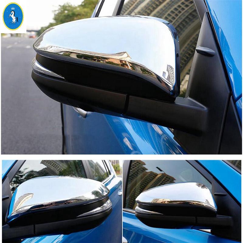 Carbon Fiber Door Rearview Mirror Protector Shell Housing Cap Rubbing Strip Cover Trim For Toyota Venza / Harrier  - 2024