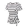 TVIEW Side Strap Striped T-Shirt_V6B-Cts015