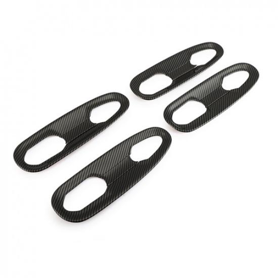ABS Carbon fiber Door Handle Cover Molding Trim 8X For   Toyota Sienna