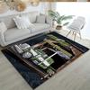 Peterbilt Heavy Trucks Customizable Name Area Rug Design for Foyer Playrooms Study room Decorate room Anti-slip Rug Anime Office Decor