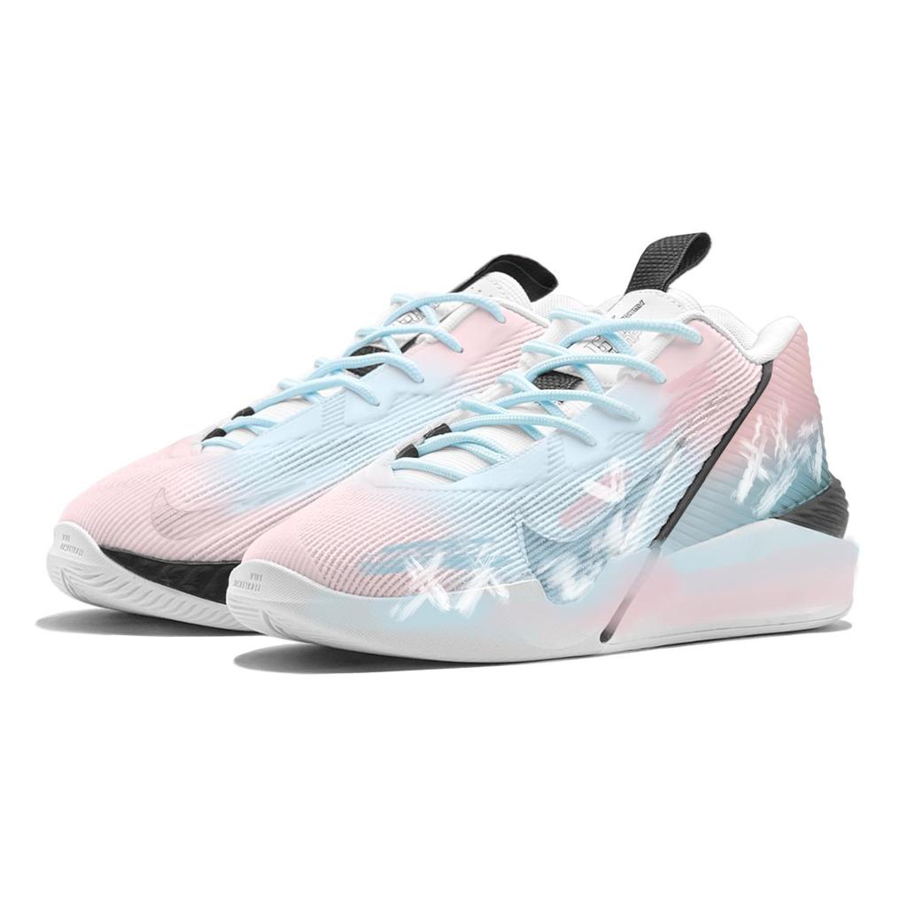 Nike G.T. Jump Academy Cotton Candy, Hand Drawn, Graffiti Abrasion Resistant High top Basketball Shoes Men's Blue Pink HF1804-100(TeamS1-S-BOX)