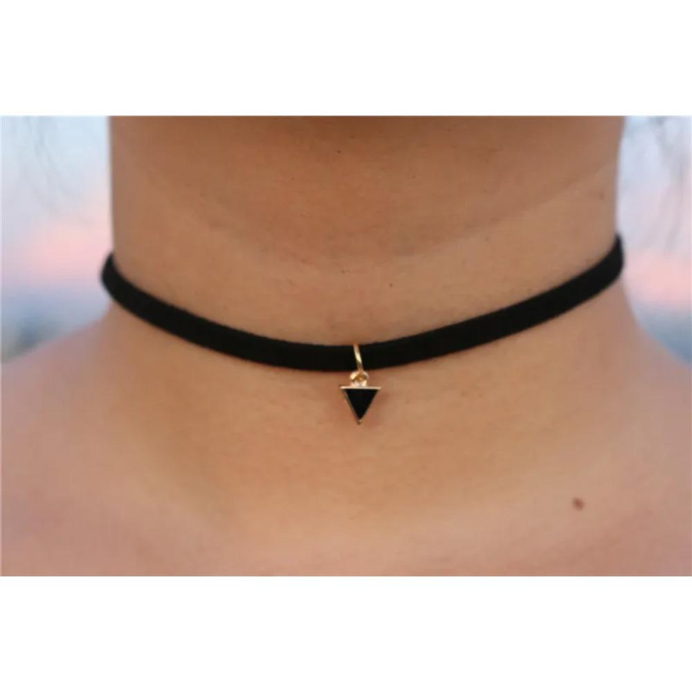 New Inspired Gothic Lolita Punk Choker Necklace Black Velvet Suede Steampunk Torques Jewelry Statement Colar Christmas Gift