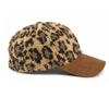 Lamb Wool Hat Women's Autumn Winter Thick Warm Baseball Cap Sunscreen Sun Hat Leopard Print Cap