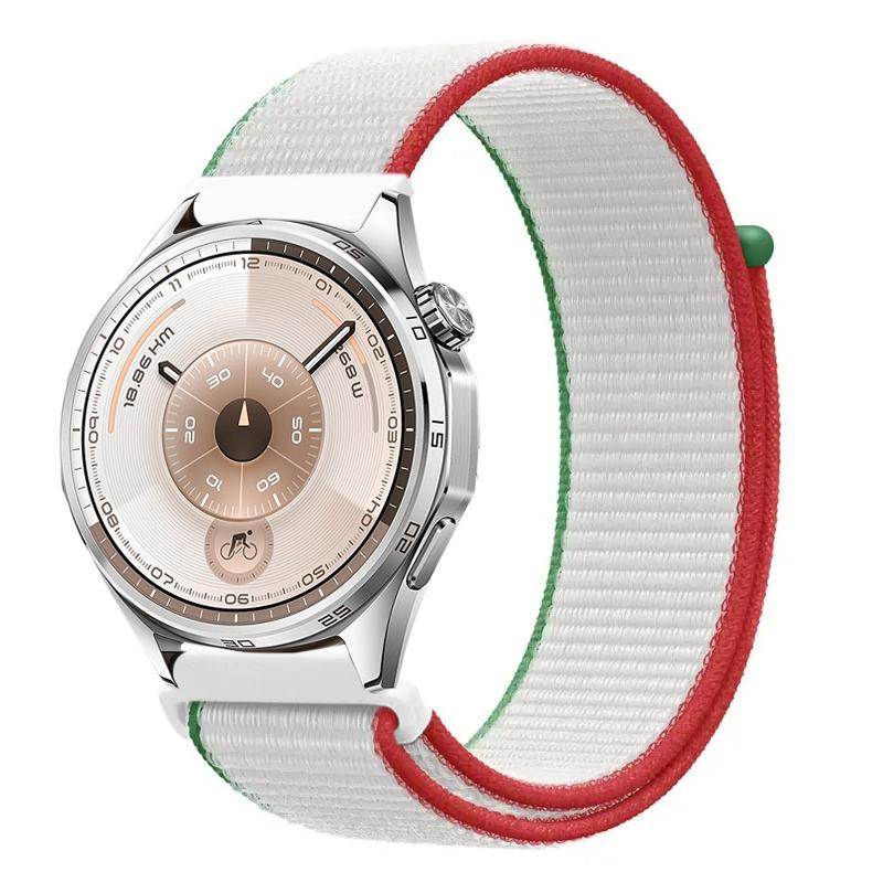 22mm 20mm Nylonarmband für Huawei Watch 5 4 GT6 GT6 Pro GT5-4-3 46mm Armband im Flaggen-Stil Amazfit Bip 6 Active 2 Balance 2 Correa