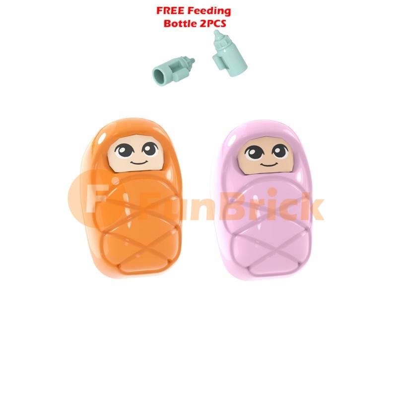 

Non-Toxic Babies Building Blocks Toys Moc Bricks Diy Infant Carriage Children Gifts
