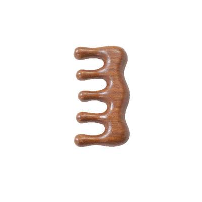 Sandalwood Five-Tooth Wooden Meridian Massage Comb