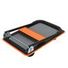 Platform Cart, 330 Pound Load Capacity Platform Hand Cart, 360-Degree Swivel Casters, Foldable for Loading and Storage, Warehouse - Orange