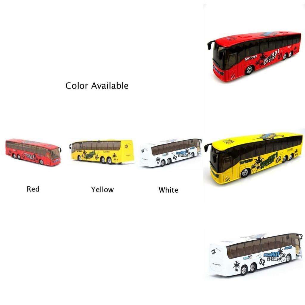 Exquisite 150 Diecast Metal Alloy Bus Toy For Kids With Openable Doors Music Light