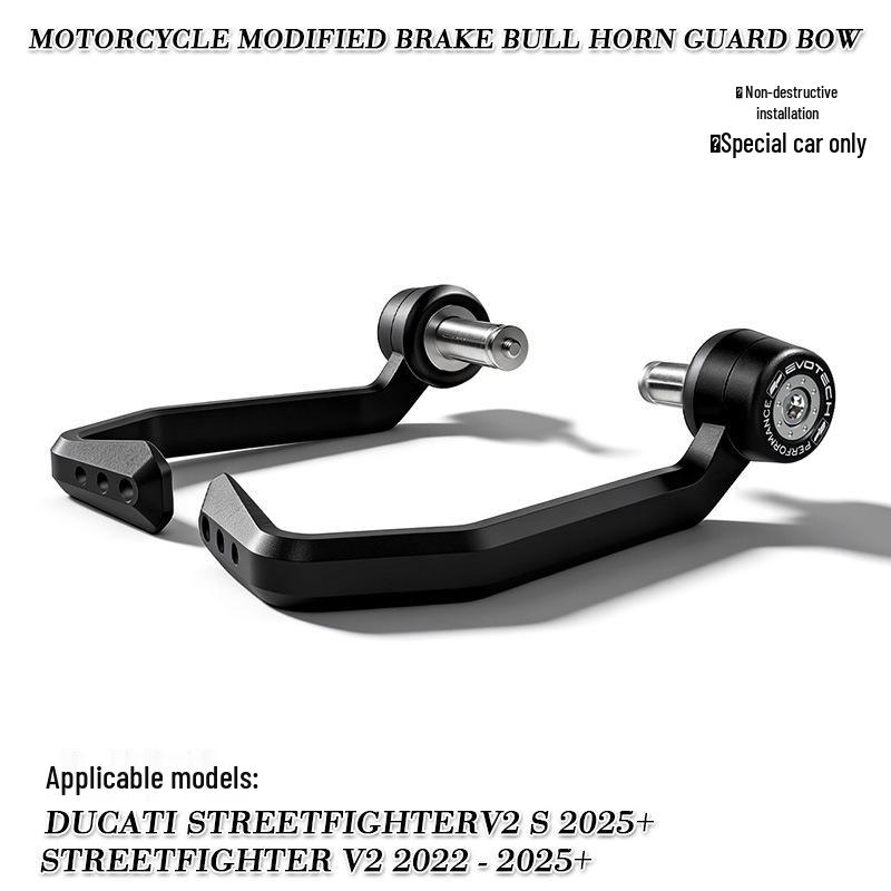 

Compatible with Ducati STREETFIGHTER V2: Modified Brake Lever Guard Bar End Protector.