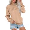 Women's Fashionable Long-sleeved Pullover And Solid-color Sweatshirt