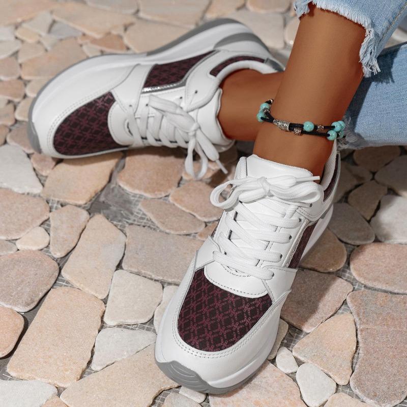 Dámské trendy Tenisky na platformě Neformální šněrování Outdoorová obuv Pohodlná nízká sportovní obuv Boty větší velikosti 36-43