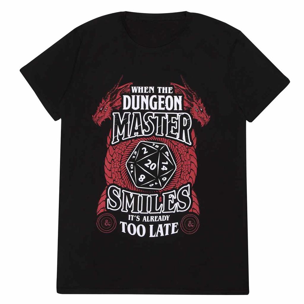Dungeons & Dragons Unisex Adult When The Dungeon Master Smiles T-Shirt