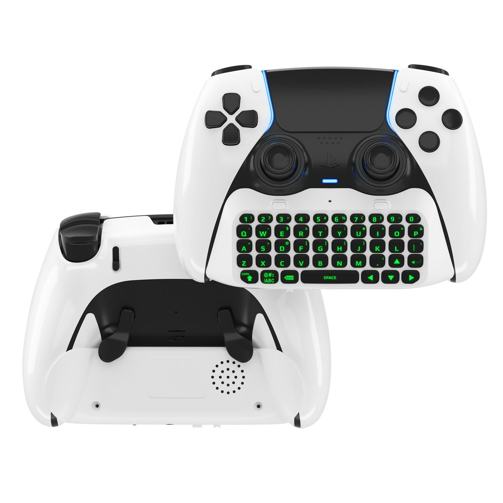 

JYS P5172 For Sony PS5 DualSense Edge Controller Wireless Bluetooth-compatible External Keyboard Portable Gamepad Keyboard White