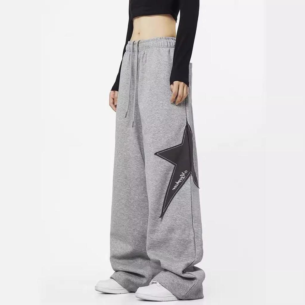 Women's Pants Fashion High Waist Hip Hop Trousers Woman Loose Jogging Sweatpants Casual Pant Wide Leg Trousers Streetwears