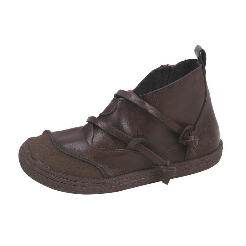 Móda Podzim Zima Retro Dámské Boty Módní Pravá Kůže Kotníkové Boty Zapatos De Mujer Vintage Teplé Botas Botines Mujer