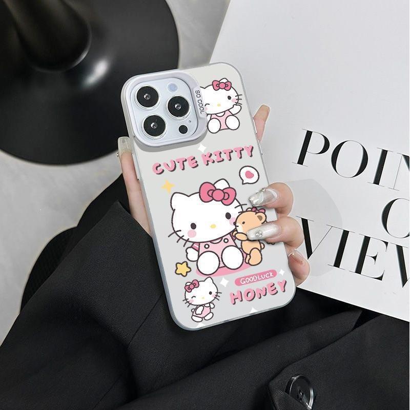 Explosive TEMU/Xiyin/TikTok Sanlio TK Cat Hello Kitty for Apple 16 Mobile Phone Case