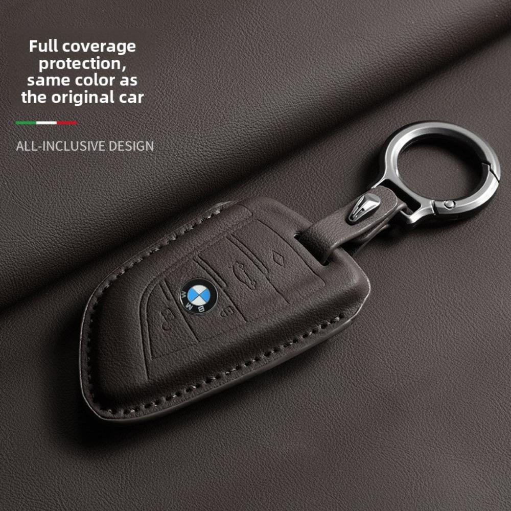 Leder für BMW Schlüsselhülle für 3 5 7 Serie Schlüsselabdeckung Schale Schutzhülle für 525 4 Serie Trendiges Unisex-Accessoire
